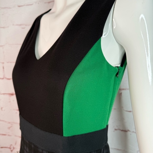 BAILEY 44 Plaid Sheath Cocktail Dress Green and Black Colorblock NWT Size Small - Picture 10 of 16